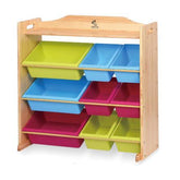 PETIT Solid Wood 9 Bins Toy Organizer (2 Sizes)